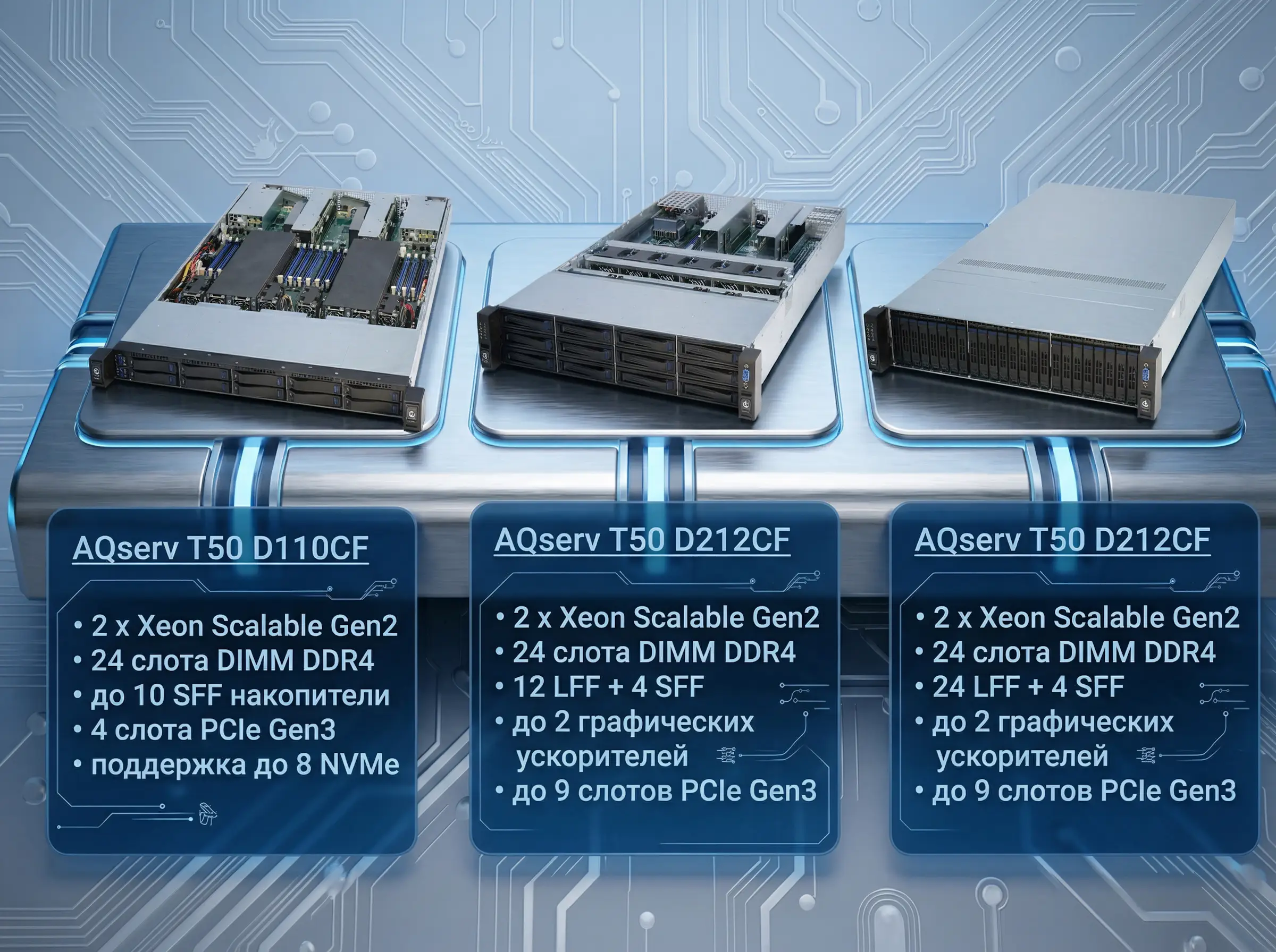 AQserv CF - серверы общего назначения среднего уровня