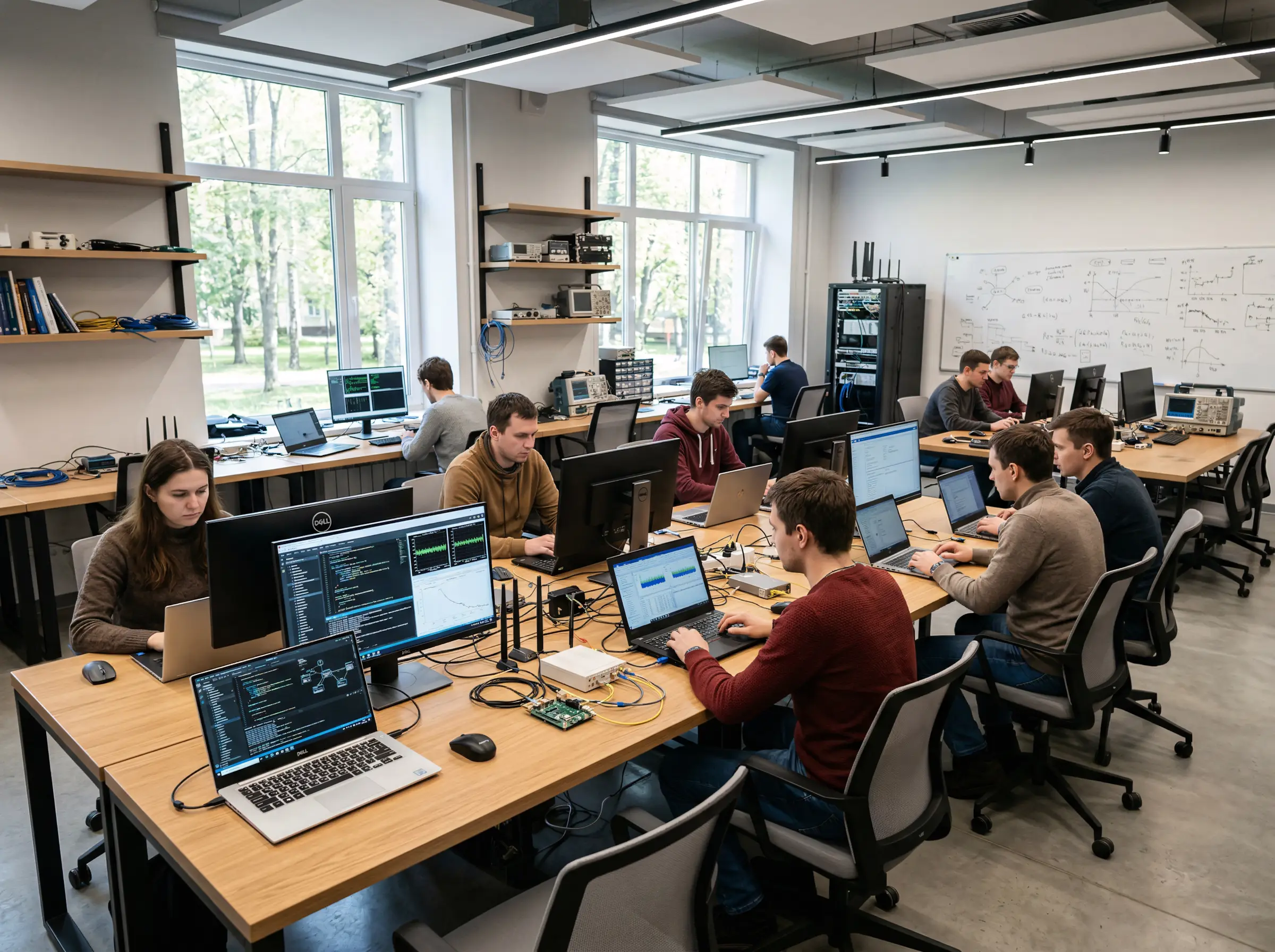 Помещение Института проблем передачи информации РАН в процессе модернизации вычислительного кластера