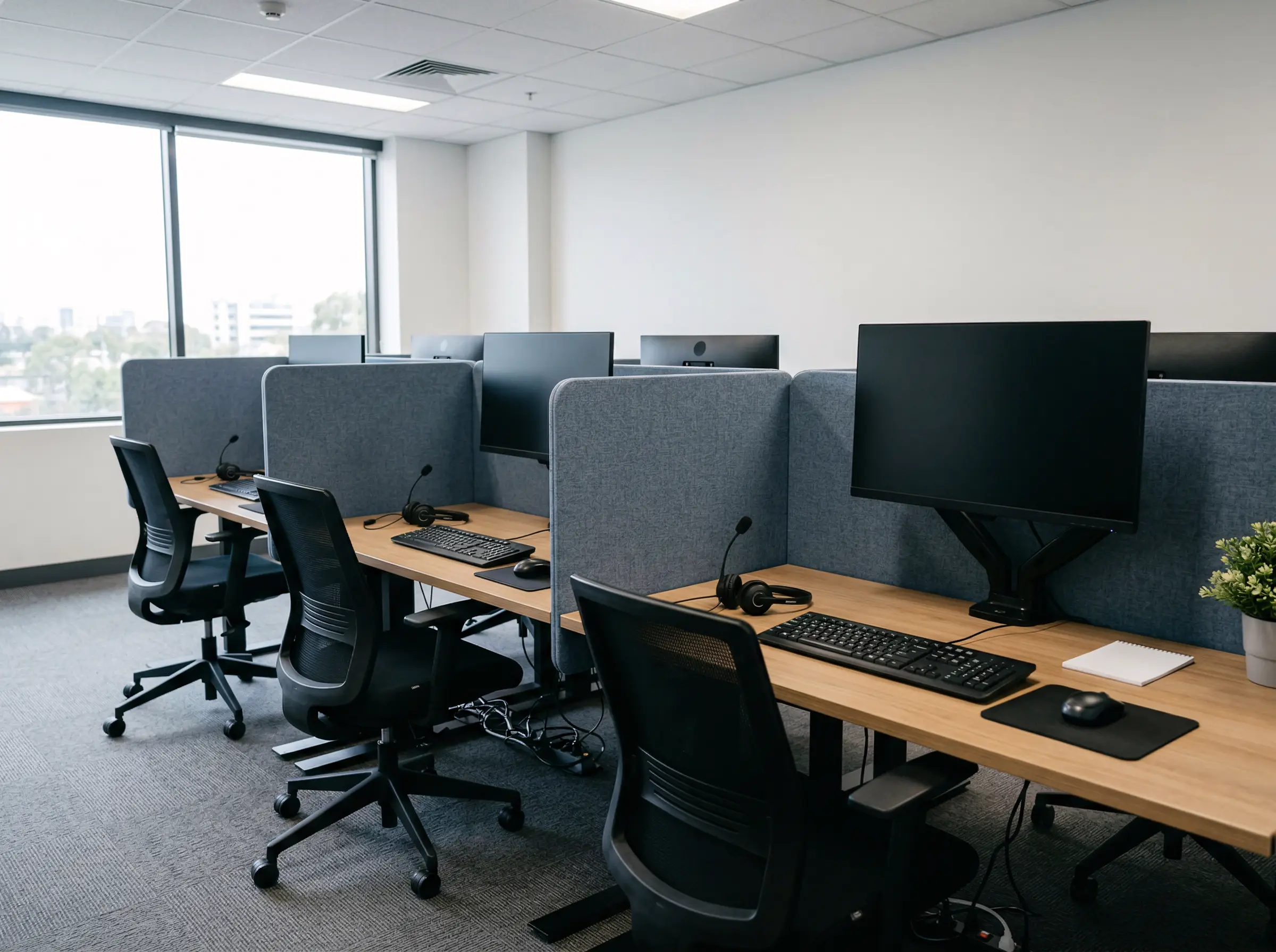 Помещение колл-центра без людей