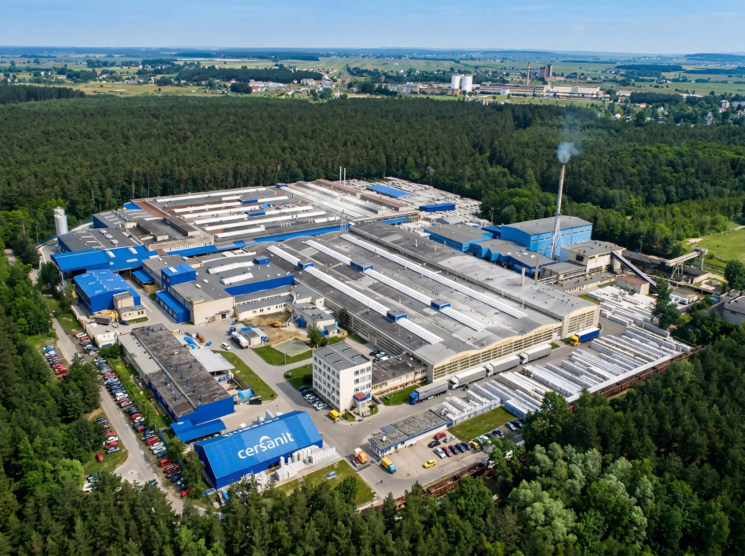 Керамический завод CERSANIT Фотография Фряновского керамического завода - вид сверху