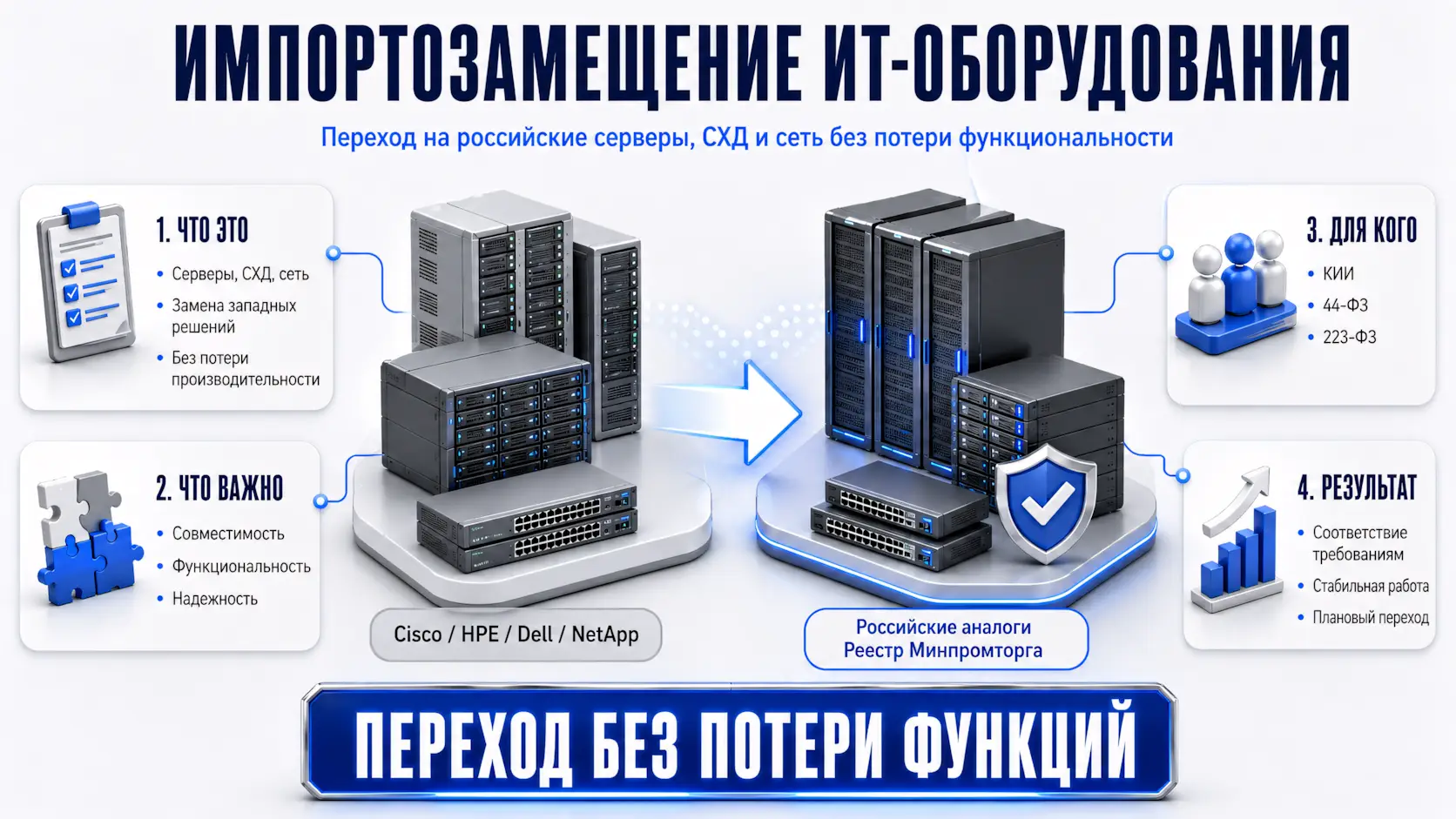 Импортозамещение ИТ-оборудования - переход без потери функций