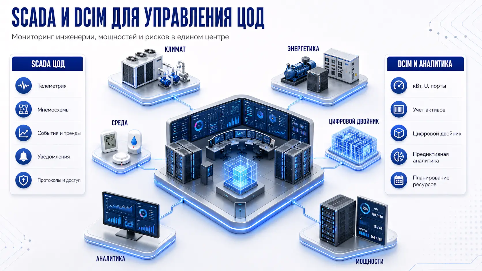 DCIM и SCADA для управления ЦОД