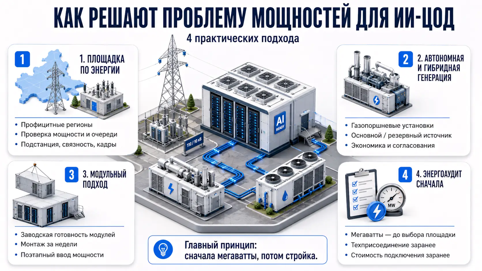 Как решают проблему мощностей для ИИ-ЦОД