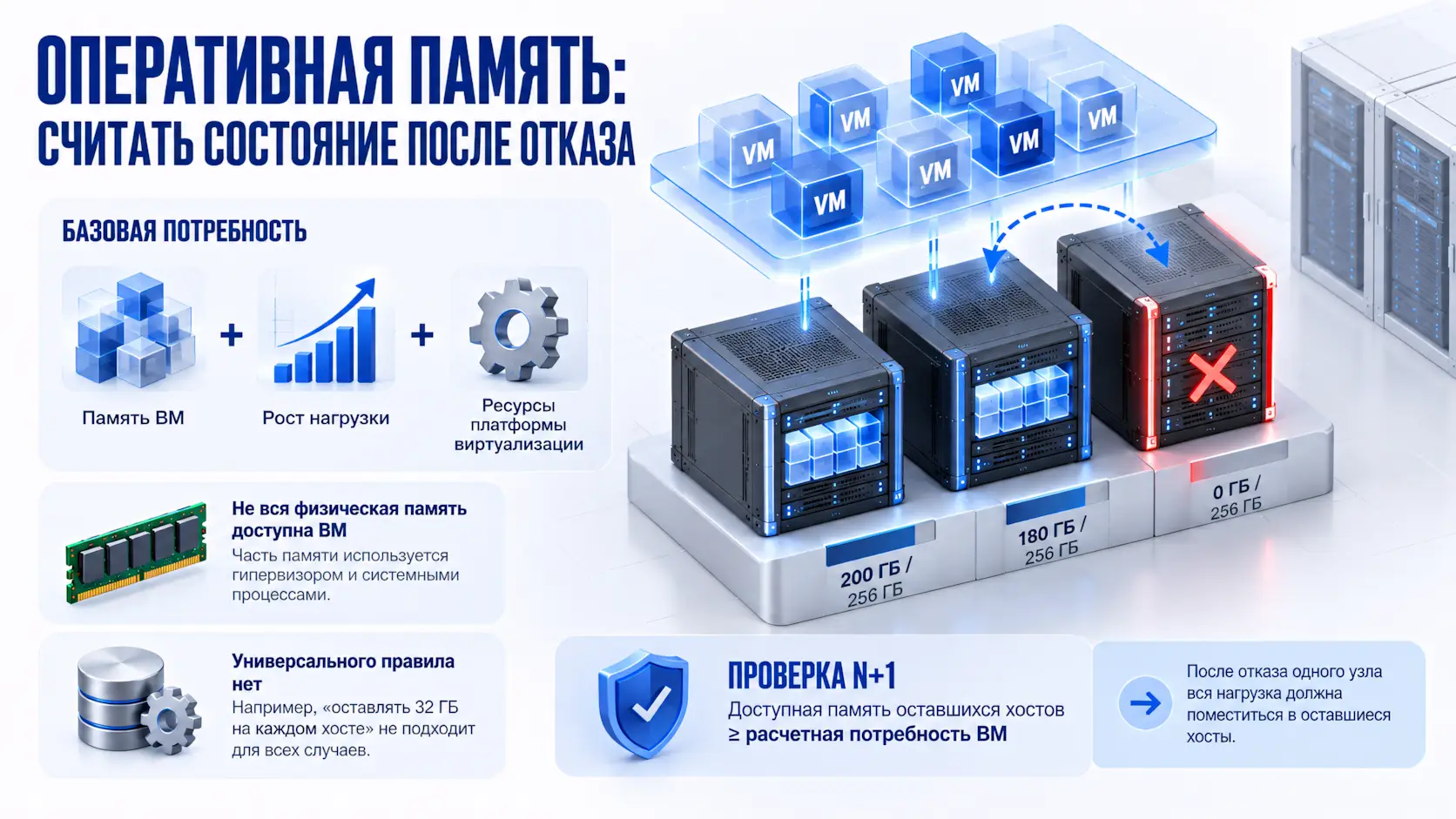 Виртуализация оперативная память - считать состояние после отказа