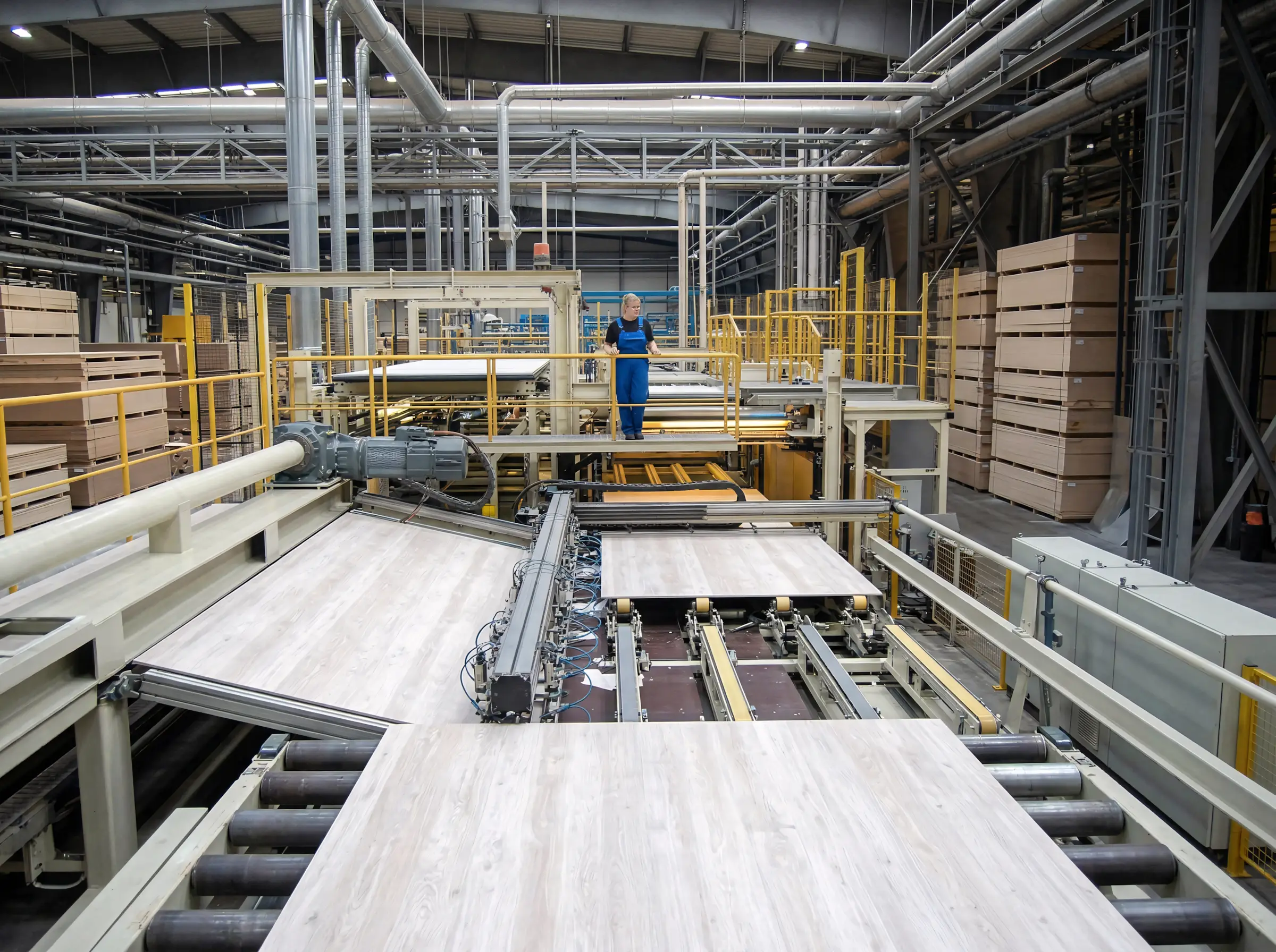 Автоматизированная линия на деревообрабатывающем производстве