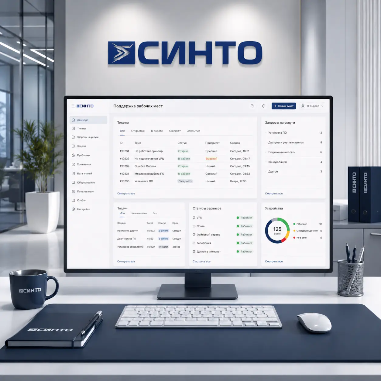 Поддержка автоматизированных рабочих мест Автоматизированное рабочее место в офисе