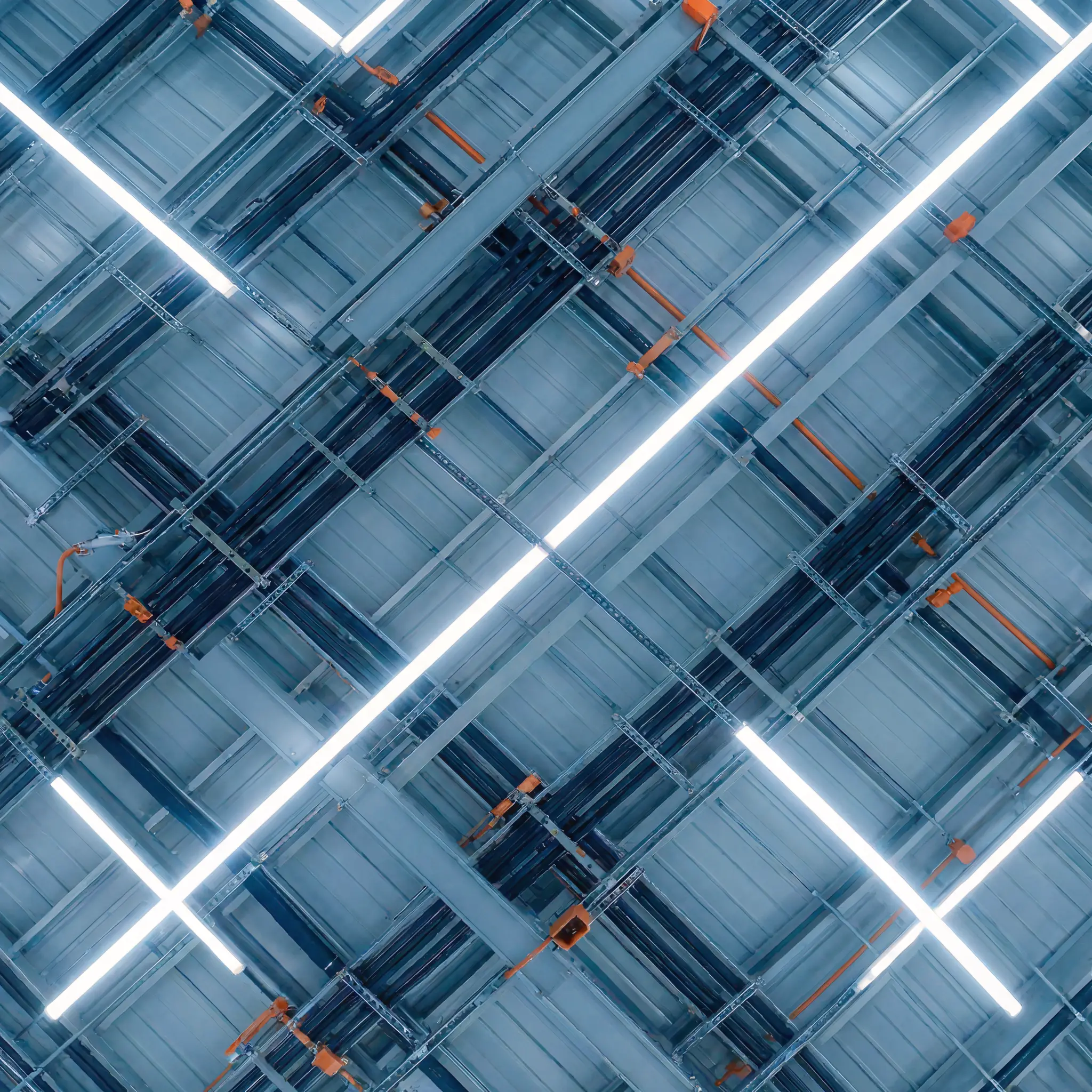 Изображение системы бесперебойного электроснабжения в абстрактном виде