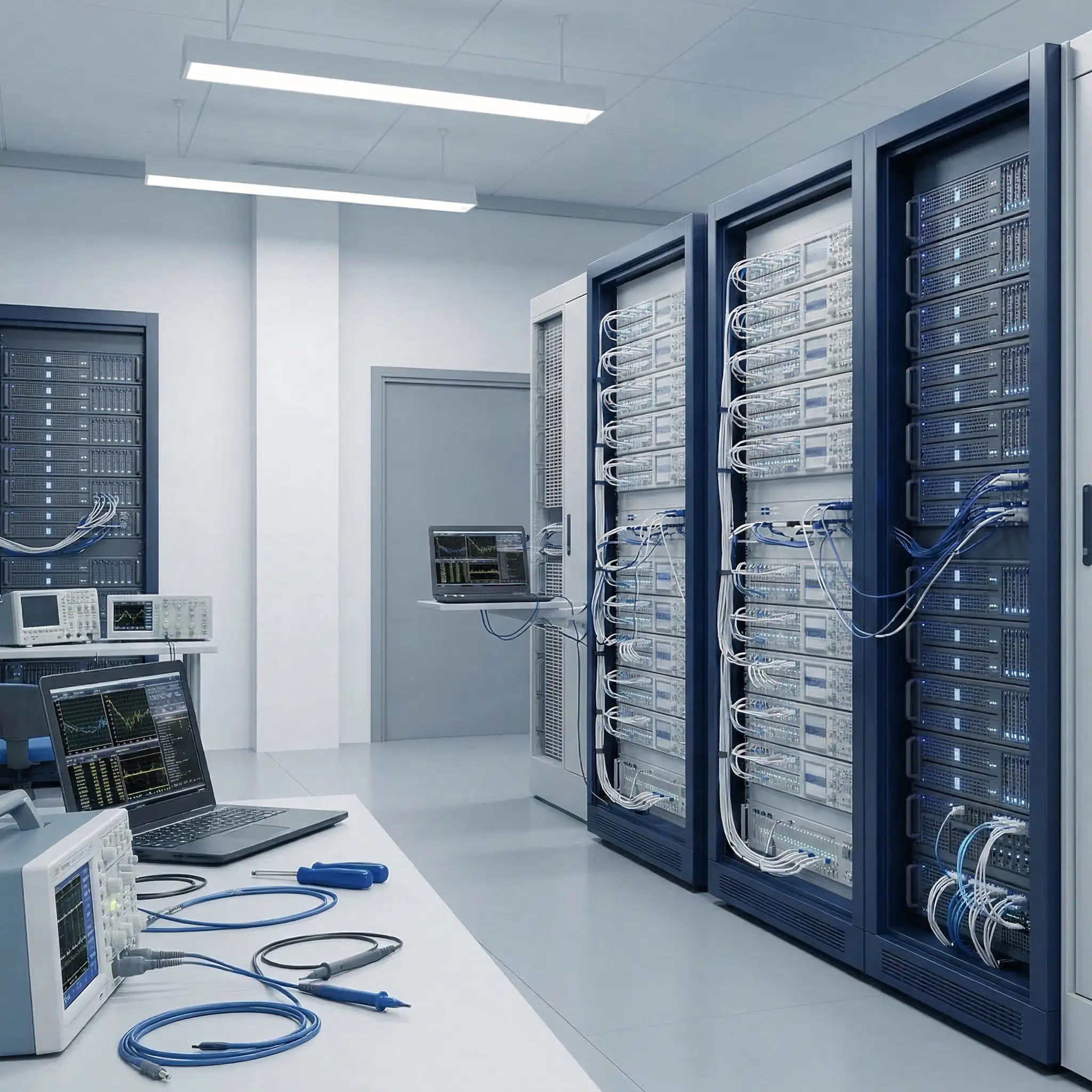 Серверная перед техническим обслуживанием